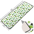 thumbnail image 2 of SKYSONIC 2'X6' Saint Patrick's Day Owl Runner Rug with Rubber Backing, Cute Owl Birds Non Slip Entryway Rug Runner Washable Soft Area Rug Carpet for Hallway Bedroom Kitchen Decor, 2 of 6