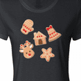 thumbnail image 4 of Inktastic Christmas Gingerbread Cookies Women's T-Shirt, 4 of 5