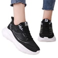 thumbnail image 6 of AUDeals Women Thick Heightening Sneakers Comfortable Walking Running Athletic Shoes Lightweight Wide Width Orthopedic Trainers (Black, 7), 6 of 9