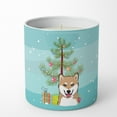 thumbnail image 4 of Carolines Treasures BB1597CDL 3.75 x 3.25 in. Unisex Christmas Tree & Shiba Inu 10 oz Decorative Soy Candle, 4 of 5