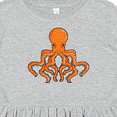thumbnail image 4 of Inktastic Orange Octopus Girls Toddler Dress, 4 of 5