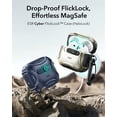 thumbnail image 3 of ESR Protection Case Compatible with AirPods 4 Generation (2024) (USB-C), Drop-Proof Lock & Easy Open, Cyber Series, Blue, 3 of 10