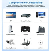AUKOLEY Starlink Ethernet Adapter Gen 2, Adaptador Ethernet Starlink Gen 2, to RJ45 Gigabit Ethernet Adapter for Starlink Actuated Gen 2