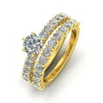 thumbnail image 2 of Certified 3.00ctw Diamond Solitaire Engagement Ring Bridal Set in 14k Yellow Gold (G-H, I1), 2 of 5