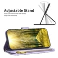 thumbnail image 2 of Wallet with [RFID Blocking] [9 Card Slots ] Zipper Pocket Moto G31, Moto G41 Premium Soft PU Leather Magnetic Flip Folio with Wrist Strap Kickstand Protective Cover for Motorola Moto G31/G41,
Purple, 2 of 5