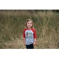 thumbnail image 3 of 7 ate 9 Apparel Youth Big Sister Christmas Raglan Shirt Red, 3 of 3
