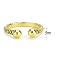 thumbnail image 2 of Luxe Jewelry Designs Gold Ion Plated Stainless Women's Steel Ring - Size 5 (Pack of 2), 2 of 4
