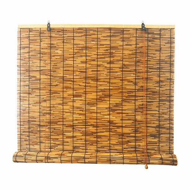 Cortina de caña, estera de paja, partición, cortina de puerta, sombreado, sombrilla, decoración, cortina de puerta de balcón al aire libre, cortina de bambú, cortina enrollable, modelo de elevación