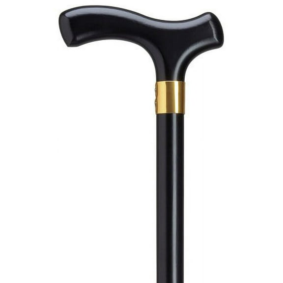 Walking Cane Lady's Fashionable Fritz Handle Cane Black Stain