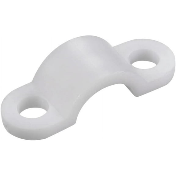 200pcs Nylon Cable Clamp Wire Tube Fastener Fixing Clip Curve White