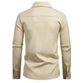 thumbnail image 4 of YFNNUP Mens Slim Fit Dress Shirts Wrinkle Free Formal Wedding Long Sleeve Button Down Shirts, 4 of 7