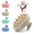 thumbnail image 2 of Cepillo de silicona para champú, peine para masaje del cuero cabelludo, peine para lavado de cabello, cepillo para masaje corporal, cepillo para ducha y baño, herramienta de peluquería, 2 of 4