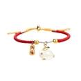 thumbnail image 4 of Joyería de conejo, de animales, collar de para , familia, regalos de cumpleaños Brazalete de cuerda roja Zulema Pendientes Collar, 4 of 8