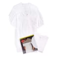 thumbnail image 2 of Hanes Men's Crew-Neck Undershirts 5-Pack + 1 Extra Bonus Undershirt (White, X-Large), 2 of 2