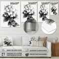 thumbnail image 4 of Designart "A Grey and White Hydrangea Blossom IV" Floral Metal Wall Art, 4 of 5