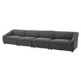 thumbnail image 1 of Sofa, Fabric, Dark Grey Gray, Modern Contemporary Urban Design, Living Lounge Room Hotel Lobby Hospitality, 1 of 10