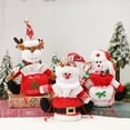 thumbnail image 2 of Manunclaims Christmas Gift Bag Decorative Cartoon Soft Texture Festive Props Cloth Santa Claus Doll Apples Bag for Christmas, 2 of 8
