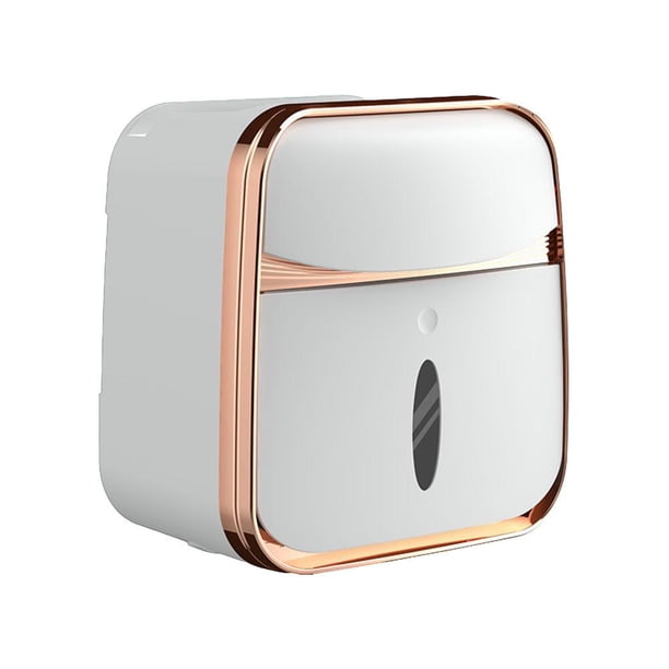 EZLIFE Portarrollos de papel higiénico de pared resistente al agua con almacenamiento sin perforaciones Nuevo D8 Z6S1