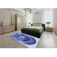 thumbnail image 4 of Ahgly Company Indoor Rectangle Patterned Day Sky Blue Area Rugs, 5' x 8', 4 of 6