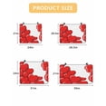 thumbnail image 7 of Large Induction Cooktop Protector Mat Valentine's Day Red Heart Stove Top Covers for Electric Stove, Cartoon Love Balloons Modern Art Decorative Stove Burner Cover Mats, Glass Top Stove Cover, 7 of 7