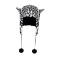thumbnail image 2 of Gorro de peluche para disfrazarse, gorro cálido de invierno para escalar, fiestas y actividades al aire libre En y negro, 2 of 8