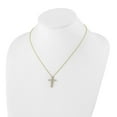thumbnail image 4 of 14K Yellow Gold Cable Diamond Necklace Chain True Origin 1 1/2 carat Lab Grown VS/SI D E F Cross 18 inch 24.62 mm, 4 of 6
