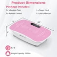 thumbnail image 6 of Spaco Home Gym Vibration Plate Exercise Machine, Anti-Slip Pedal, 10 Speed Intensities for Daily Workout, White, 6 of 7
