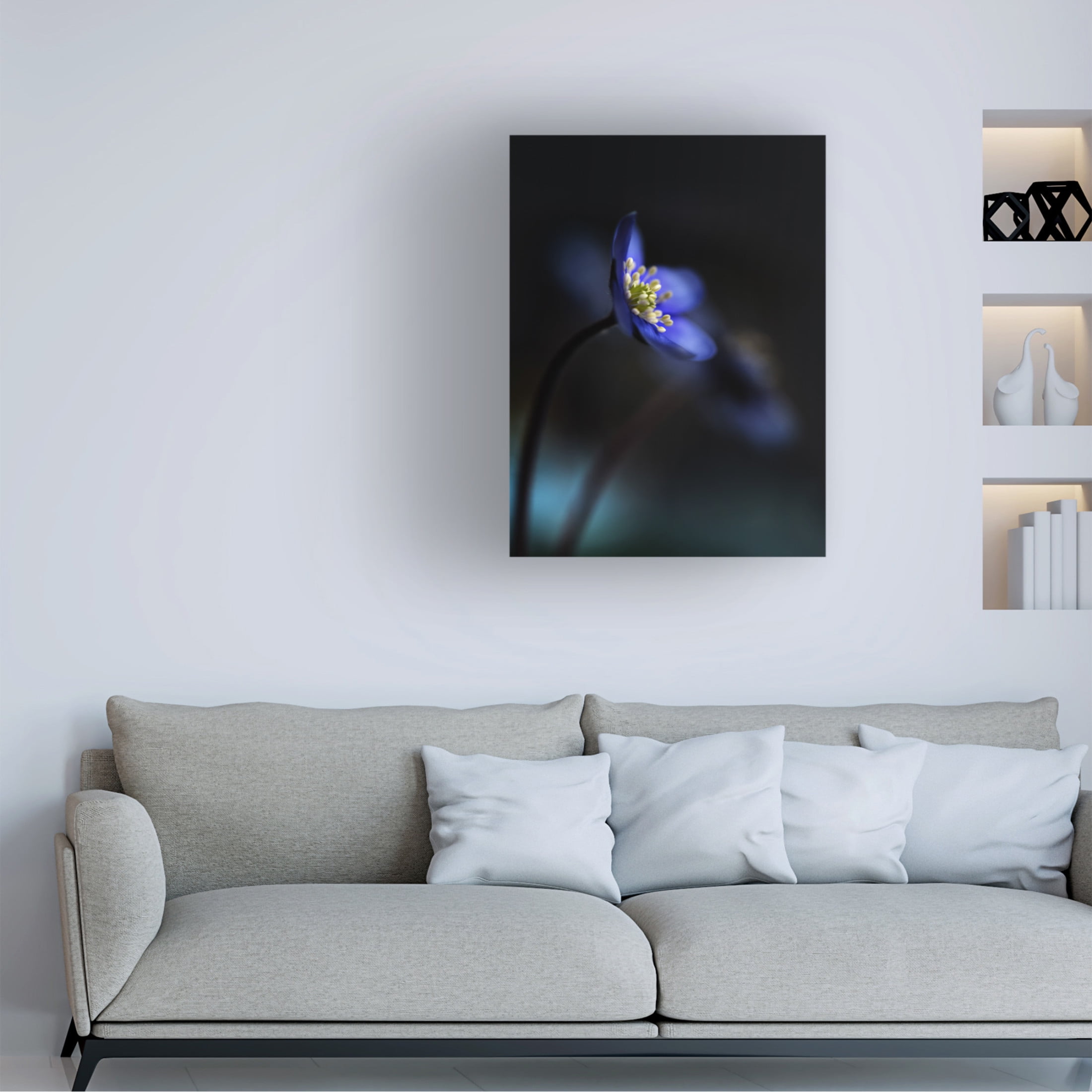 Canvas Wall Art - Heidi Westum 'Hepatica Nobilis Ll' Wall Art for Living Room, Bedroom, or Office D?cor by Trademark Fine Art - 24 x 32 Inches