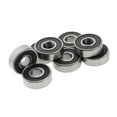 thumbnail image 1 of 8 Pcs Patins à Roulettes Premium, 608 ABEC - Patins à Roulettes Pro Longboard Noir, 1 of 8