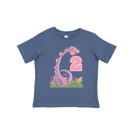 

Inktastic 2nd Birthday Dragon 2 Year Old Girl Gift Toddler Toddler Girl T-Shirt