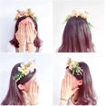 thumbnail image 3 of beige white flower wreath flower hairband flower headband. for girl woman bride, 3 of 5