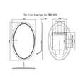 thumbnail image 2 of Modern Mirrors Venus Oval Lighted Bathroom Vanity Mirror with Premium Diffused Daylight LED Lighting, 2 of 5