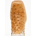 thumbnail image 6 of Tanner Mark Men's Exotic Ostrich Western Boot Broad Square Toe Tan 8 D(M) US, 6 of 7