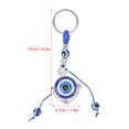 thumbnail image 4 of 3Pcs Evil Eye Keychain,Metal Color Glazed Blue Eye Keychain,Jewelry Craft Decoration for Car Bag Backpack Wallet, 4 of 9