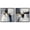 Black Frame, variant on Golden Luxe Living Room Glam Framed High-Gloss Acrylic Glass Abstract Wall Art Set by Art Remedy, White Frame, 16 x 16