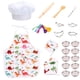 thumbnail image 2 of 25x disfraz de juego de roles, conjunto de regalo, aparato de cocina, juguetes, herramientas para hornear, almohadilla caliente, uniforme de cocina pa, 2 of 6