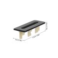 thumbnail image 2 of WHAMVOX 4Ud Cubierta De Desbordamiento Rectangular Para Lavabo En Negro Duradero, 2 of 8