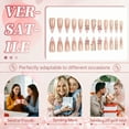 thumbnail image 6 of RAGUPEL 24Pcs Glue on Nails for Women,Glossy Design Stiletto Press on Nails,Dimensional Bow Press on Nails Long,Full Cover Nail Tips for Daily Life,Gatherings and Photo Shoots,Style1, 6 of 7