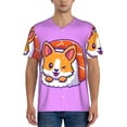 thumbnail image 4 of Haiem Hip Hop Hipster Baseball Jersey Button Down Shirts Sports Uniforms Men Women Jersey(Corgi In Sushi Roll,Medium), 4 of 9