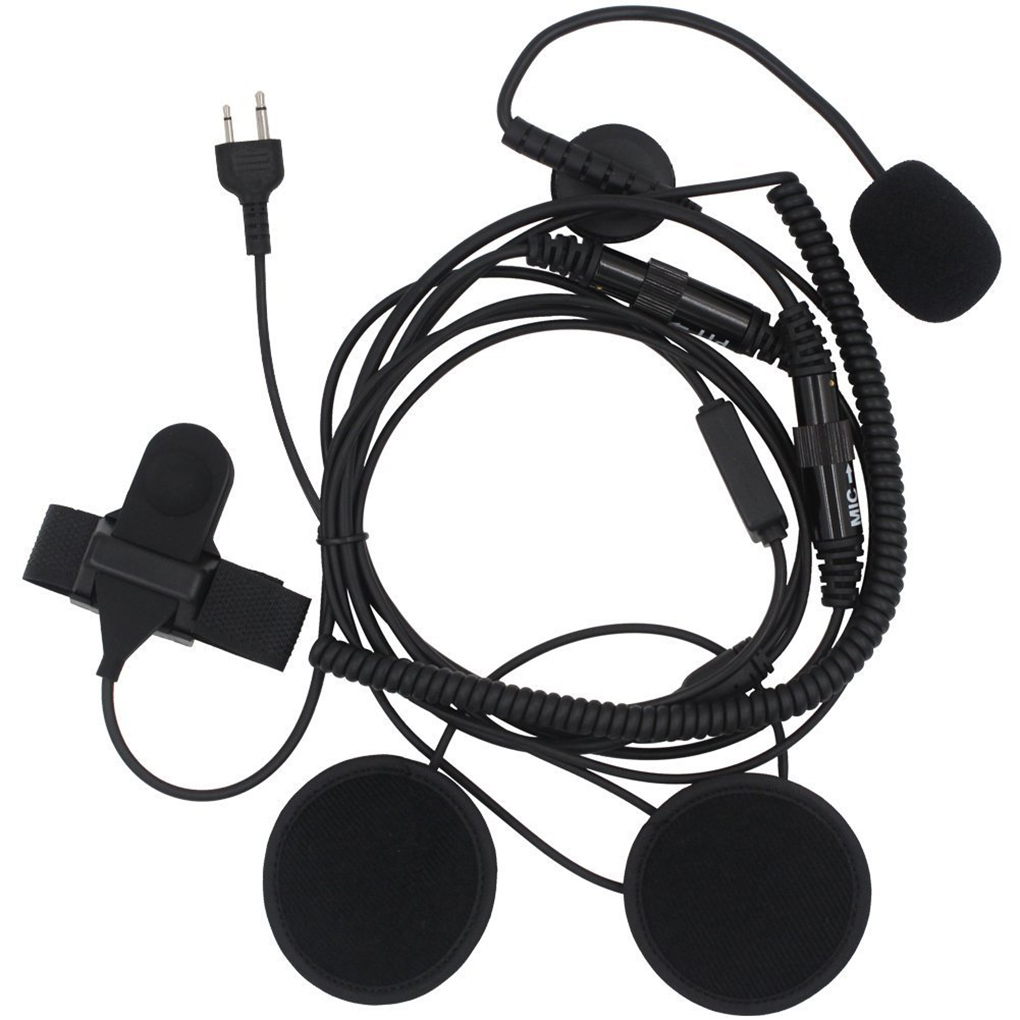 Radio Walkie Talkie Finger Ptt Throat Mic Acoustic Tube Earpiece Replacement For Sepura Stp8000 Stp8030 Stp8035 Outdoorline Black2932 Show As Pictures