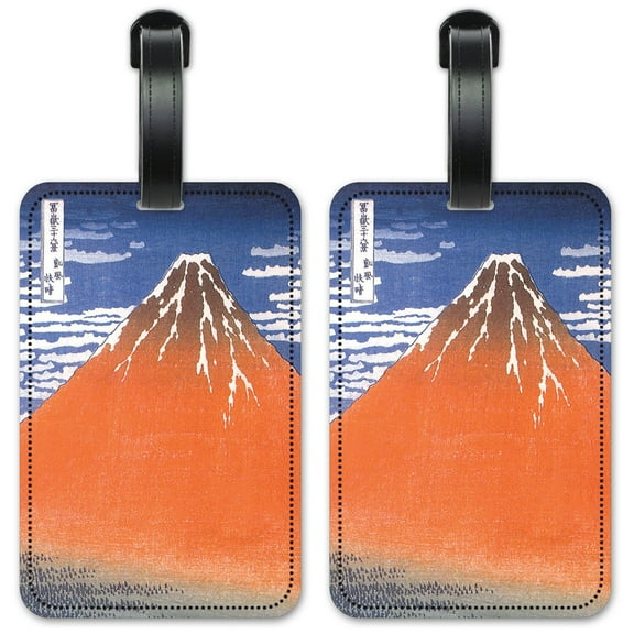 Hokusai: Mount Fuji - Luggage ID Tags / Suitcase Identification Cards - Set of 2