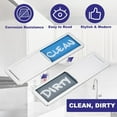 thumbnail image 3 of PATIKIL Dishwasher Magnet Clean Dirty Sign, 7 x 2 Inch Clean & Dirty Dishwasher Indicator Slider Silver Acrylic Magnet Sign Laundry Kitchen Gadgets, Blue & Grey, 3 of 7