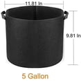 thumbnail image 3 of Grow Bags,Garden Plant Bag,Heavy Duty 400G Thick Fabric Container/Aeration Pots with Handles for Potato/Onion/Tomato/Flower Planting Growing Bags (5 Gallon), 3 of 5
