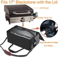 thumbnail image 2 of 17 Inch Griddle Cover Carry Bag for Blackstone 17 Inch Grill Table Top Griddle with Hood Lid, Fits Blackstone 17" Grill Griddle with Grill Cover Carrying Bag 600D Heavy Duty Water-Resistant, 2 of 6