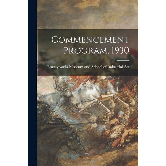 Commencement Program, 1930, (Paperback)