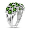 thumbnail image 3 of 3.43 Carat Genuine Chrome Diopside & White Topaz Ring in Sterling Silver, 3 of 3