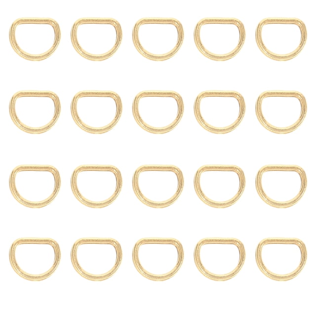 Shisuyan Mini Metal Round Buttons DIY Mini Buttons Golden 100Pcs 0.2X0.16In
