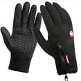 thumbnail image 1 of Guantes de esquí con cremallera y forro polar para pantalla táctil, para otoño e invierno, cálidos, forrados con forro polar, resistentes al frío, impermeables, para exteriores, para hombres y mujeres, 1 of 4