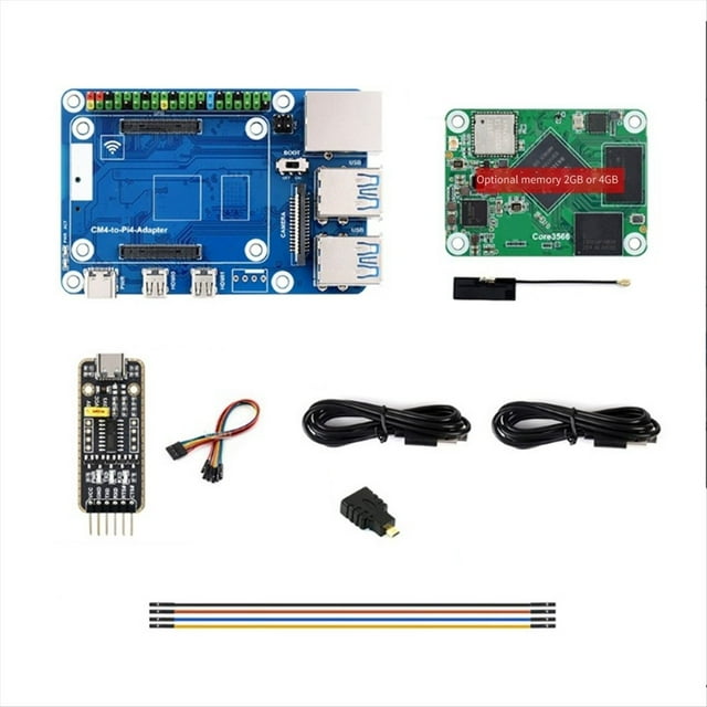 Kit de Módulo Core3566 Procesador para Rockchip RK3566 de Cuatro Núcleos Computación de Alto Rendimiento para CM4 ENCHUFE de EE. UU.