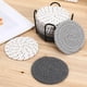 thumbnail image 3 of GOOHOCHY 12 posavasos absorbentes de algodón tejido, para bebidas, protección de mesa, accesorios de comedor, redondos., 3 of 7